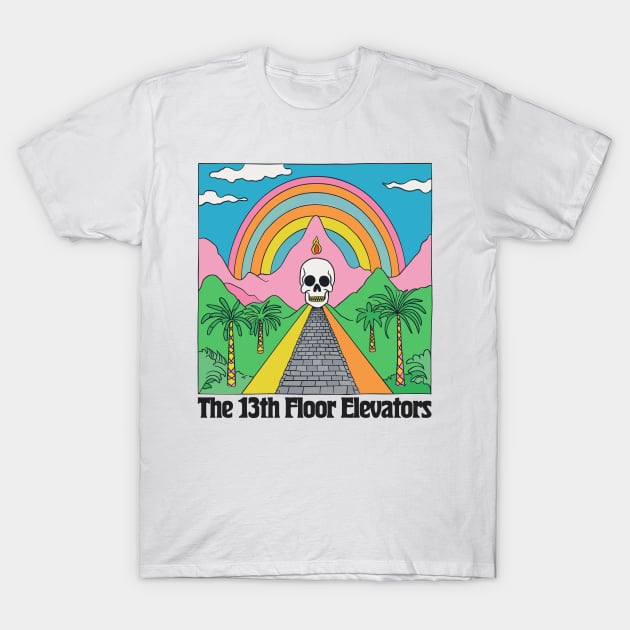 The 13th Floor Elevators ----- Original Fan Art T-Shirt by unknown_pleasures